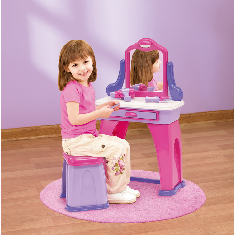 American Plastic Toys Kids Vanity Set with Mirror & Reviews Wayfair